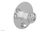 DUSTRIE - Pressure Balance Shower Plate with Diverter and Cross Handle Trim Set - Grooved 4-630
