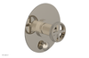 DUSTRIE - Pressure Balance Shower Plate with Diverter and Cross Handle Trim Set - Grooved 4-630