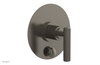 DUSTRIE - Pressure Balance Shower Plate with Diverter and Lever Handle Trim Set - Grooved 4-631