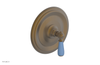 JAMESTOWN - Thermostatic Shower Trim - Lever Handle with "Light Blue" Accents 4-735