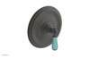 JAMESTOWN - Thermostatic Shower Trim - Lever Handle with "Turqoise" Accents 4-735