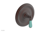 JAMESTOWN - Thermostatic Shower Trim - Lever Handle with "Turqoise" Accents 4-735