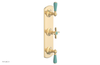JAMESTOWN - Thermostatic Valve with Two Volume Control with "Turqoise" Accents 4-740