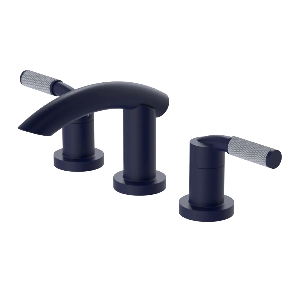 Rubinet Widespread Lav. Set. (less drain) Midnight Blue