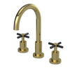 Rubinet Widespread Kitchen Set with LaSalle Spout Natural Brass