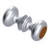 Rubinet Shower Door Knob (set) Satin Chrome