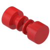 Rubinet Shower Door Knob (set) Red