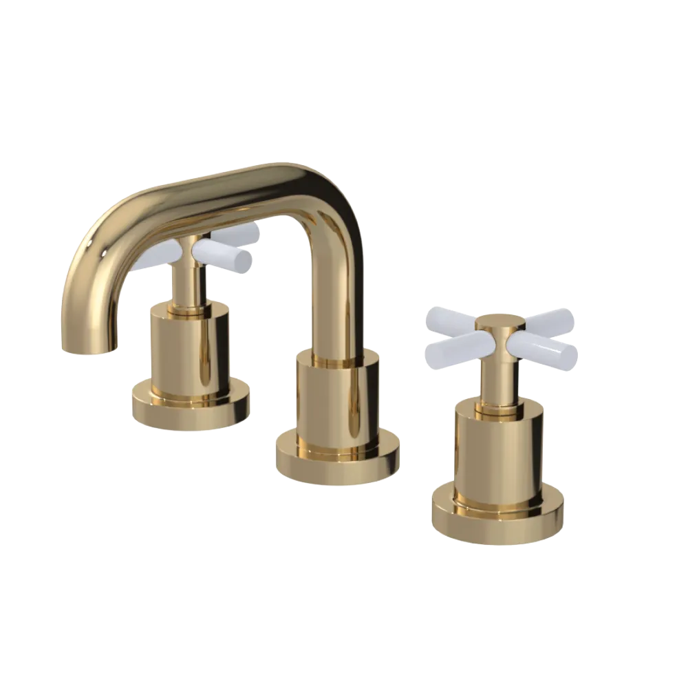 Rubinet Widespread Lav. Set. (less drain) Gold