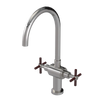 Rubinet Two Handle Single Hole Kitchen Set with LaSalle Spout Polished Nickel