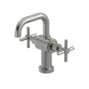 Rubinet Single Hole Dual Handle Lav. Set. (less drain) Satin Nickel