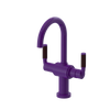 Rubinet Single Hole Dual Handle Lav. Set. (less drain) Purple Haze