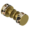 Rubinet Shower Door Knob (set) Antique Brass Matt