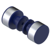 Rubinet Shower Door Knob (set) Midnight Blue