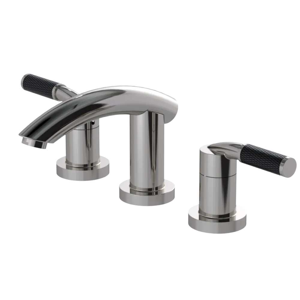 Rubinet Widespread Lav. Set. (less drain) Polished Nickel