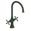 Rubinet Two Handle Single Hole Kitchen Set Green Envy