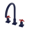 Rubinet Widespread Kitchen Set Midnight Blue