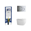 Alps 2-Piece Toilet Elongated Dual-Flush Wall Mounted Toilet With Geberit In-Wall Tank (Seat Included) - Victoria