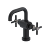 Rubinet Single Hole Dual Handle Lav. Set. (less drain) Matt Black