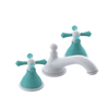 Rubinet Widespread Lav. Set. (less drain) White