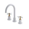 Rubinet Widespread Lav. Set. (less drain) White