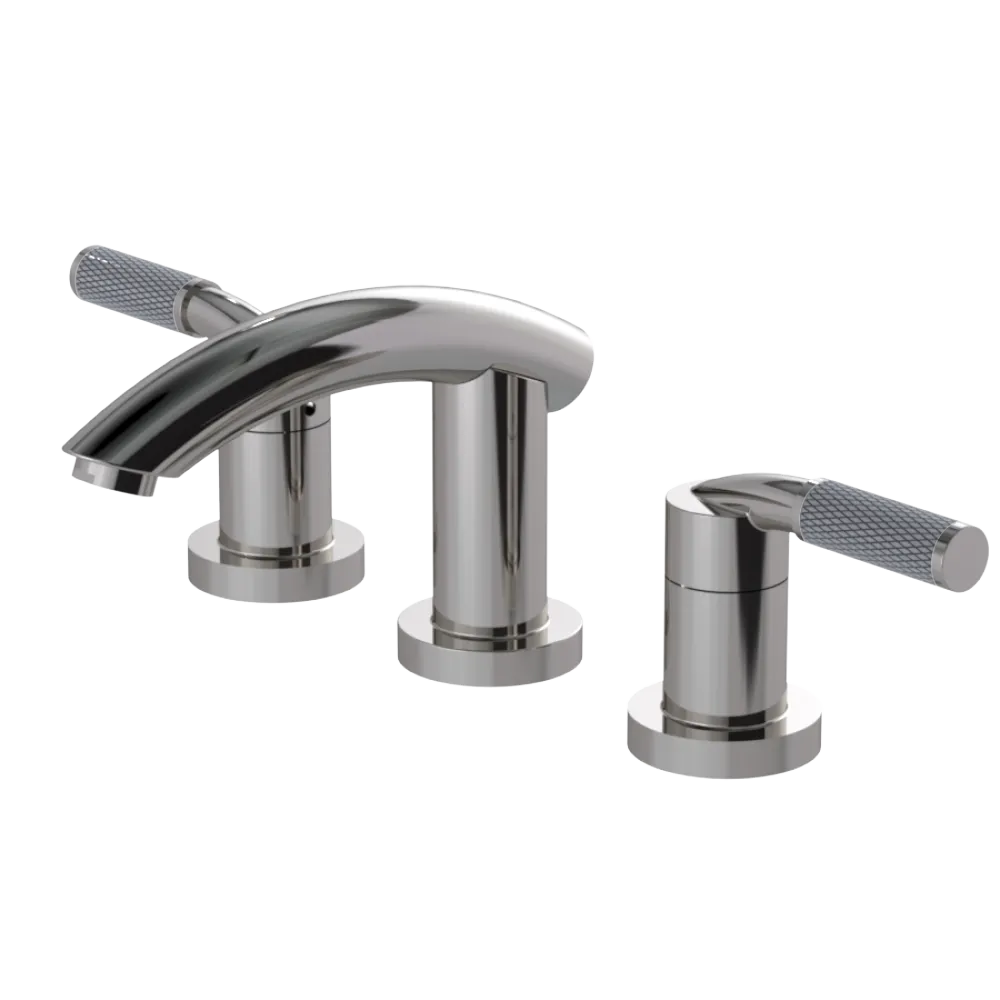 Rubinet Widespread Lav. Set. (less drain) Polished Nickel