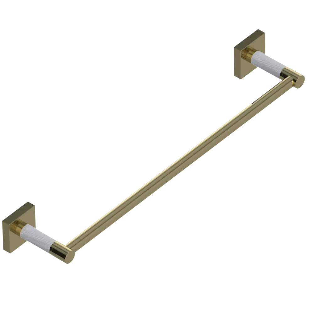 Rubinet 24" TOWEL BAR Natural Brass