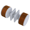 Rubinet Shower Door Knob (set) White