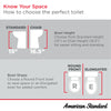 American Standard Colony®3 Two-Piece 1.28 gpf/4.8 Lpf Standard Height Round-Front Toilet Less Seat