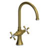 Rubinet Two Handle Single Hole Kitchen Set Antique Brass Matt
