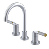 Rubinet Widespread Lav. Set. (less drain) Satin Chrome