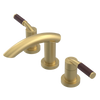 Rubinet Widespread Lav. Set. (less drain) Satin Brass