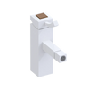 Rubinet Single Control Bidet Fitting (less drain) Matt White