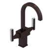 Rubinet Single Hole Dual Handle Lav. Set. (less drain) Oil Rubbed Bronze