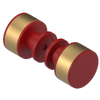 Rubinet Shower Door Knob (set) Maroon