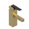 Rubinet Single Control Bidet Fitting (less drain) Satin Brass