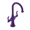 Rubinet Single Hole Dual Handle Lav. Set. (less drain) Purple Haze