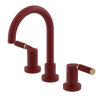 Rubinet Widespread Lav. Set. (less drain) Maroon
