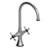 Rubinet Two Handle Single Hole Kitchen Set Satin Nickel
