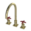 Rubinet Widespread Kitchen Set Gold