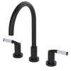 Rubinet Widespread Kitchen Set Matt Black