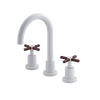 Rubinet Widespread Lav. Set. (less drain) White