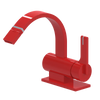 Rubinet Single Control Bidet Fitting (less drain) Red