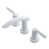 Rubinet Widespread Lav. Set. (less drain) White