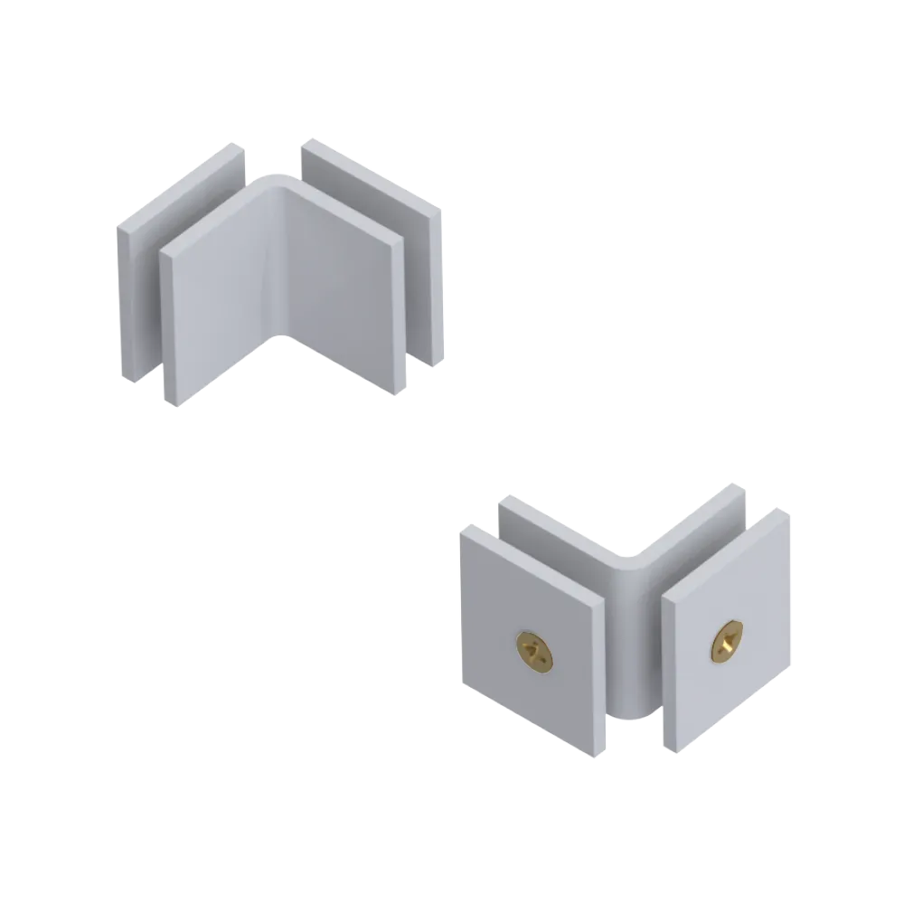 Rubinet 90 Glass to Glass Open Face White