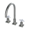 Rubinet Widespread Kitchen Set Satin Nickel