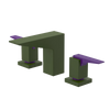 Rubinet Widespread Lav. Set. (less drain) Green Envy
