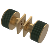 Rubinet Shower Door Knob (set) Satin Gold