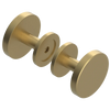 Rubinet Shower Door Knob (set) Satin Brass