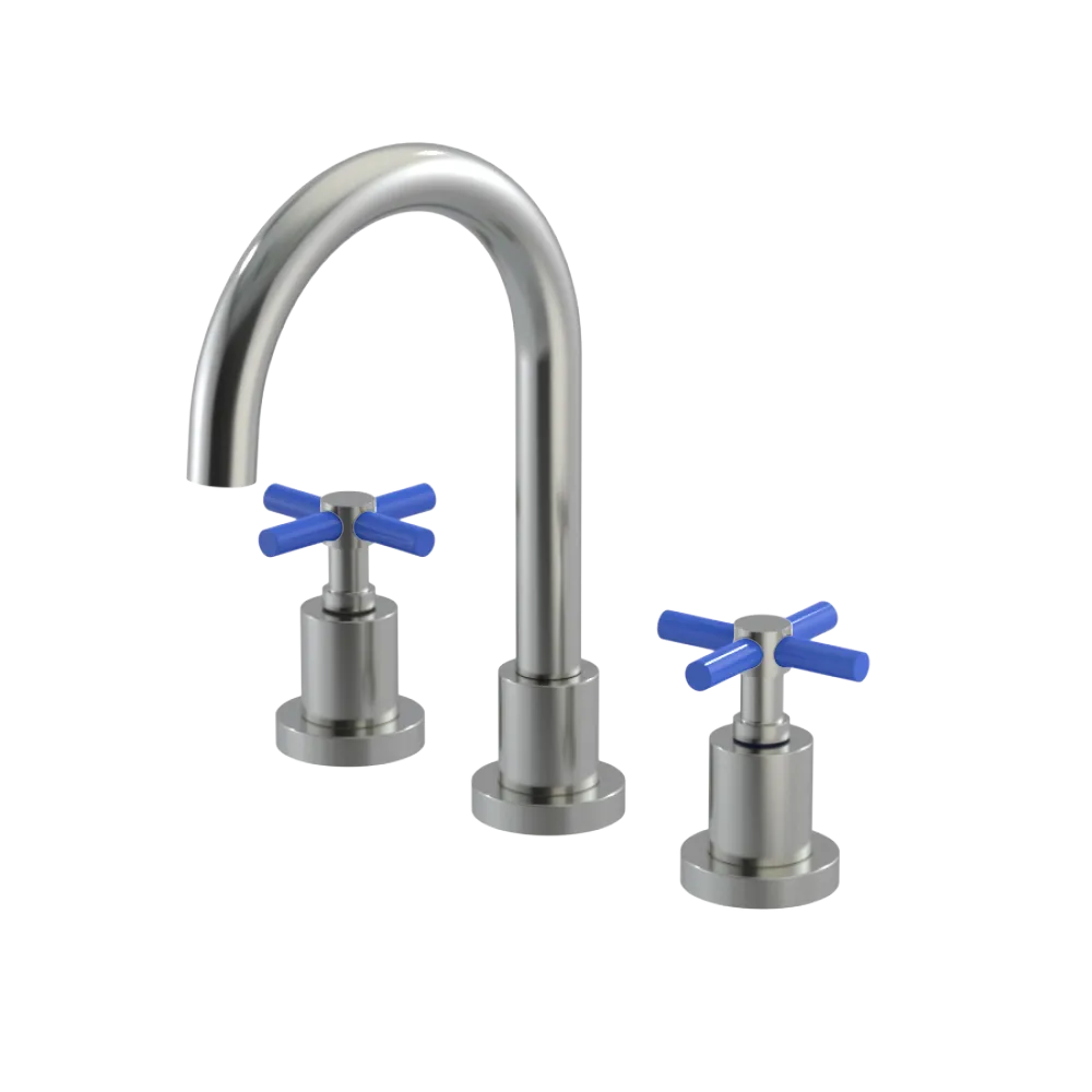 Rubinet Widespread Lav. Set. (less drain) Satin Nickel
