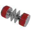 Rubinet Shower Door Knob (set) Satin Nickel
